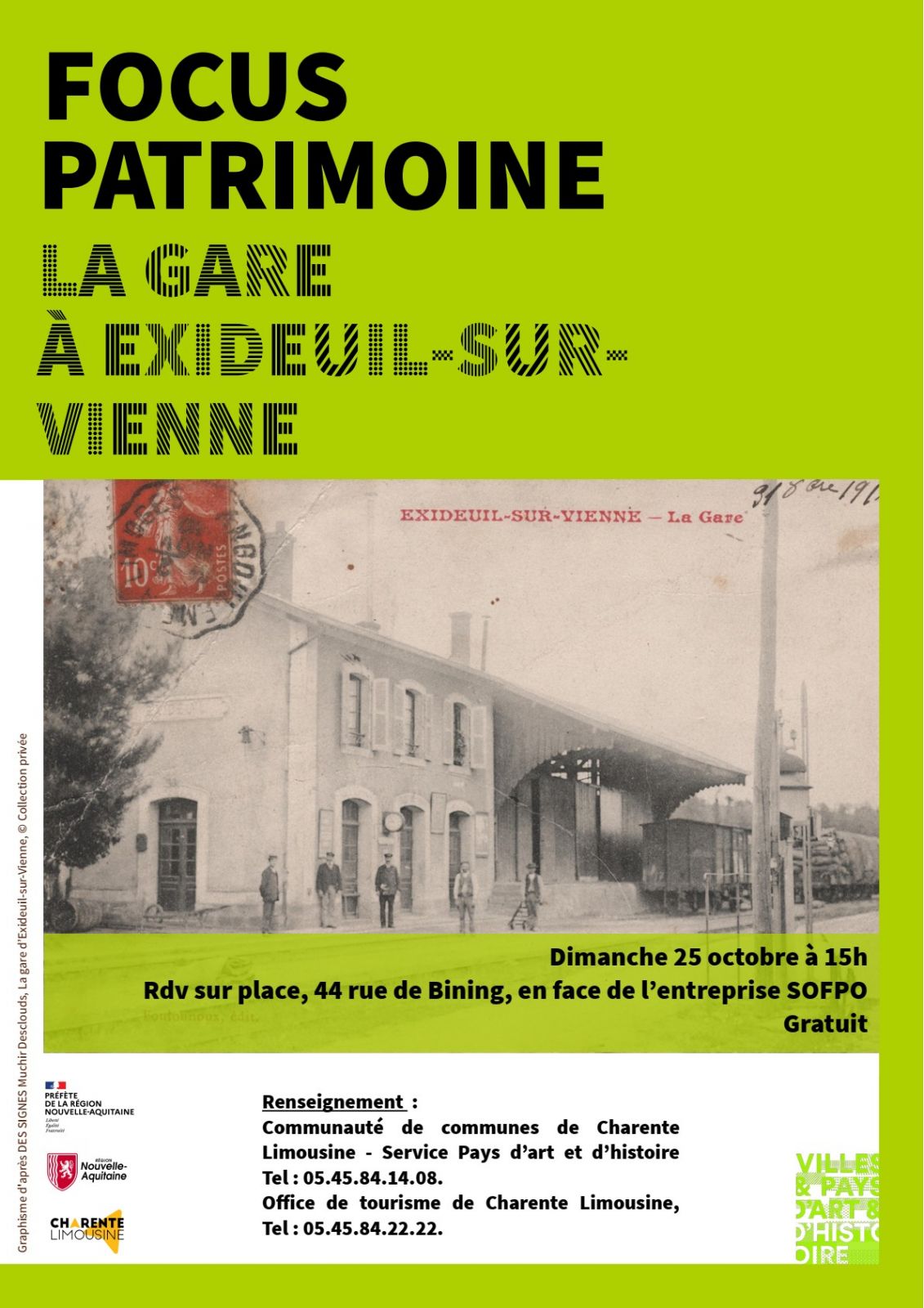 FOCUS PATRIMOINE: la gare d'Exideuil sur Vienne